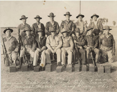 Arizona National Guard Rifle Team at Camp Perry, 1936