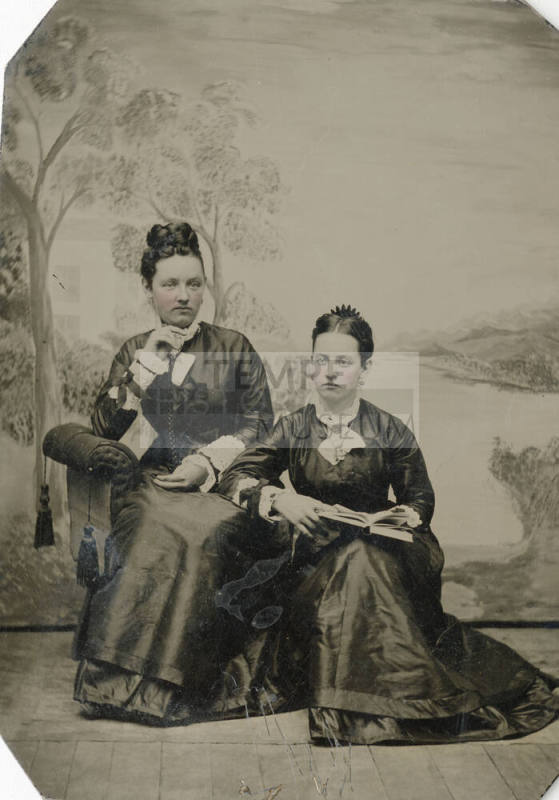 Portrait of Mary and Phoebe Cushman