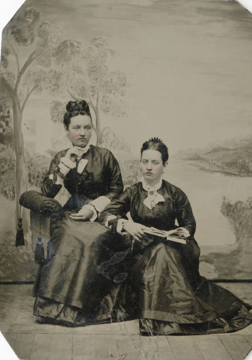 Portrait of Mary and Phoebe Cushman