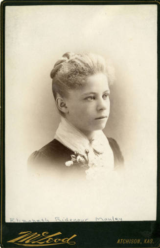 Portrait of Elizabeth Ridenour Manley of Kansas