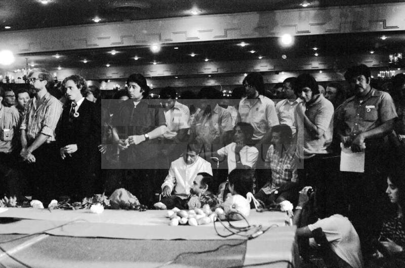 Caesar Chavez at Fast Breaking Mass 1972