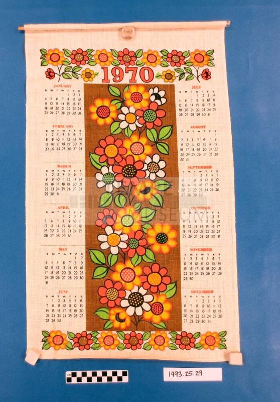 1970 Roll-up Wall Calendar