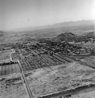 Aerial Photo of Tempe, Arizona with Broadway Road in foreground