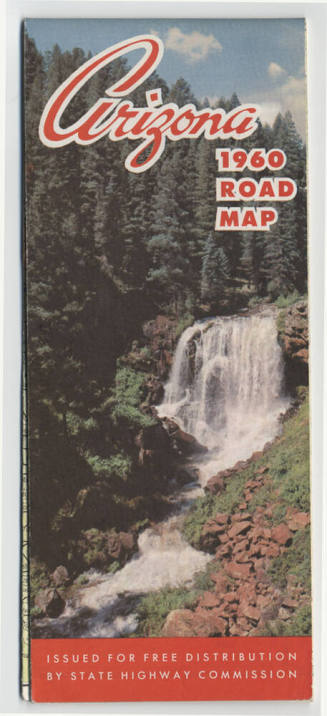 Arizona 1960 Road Map