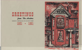 Petersen House Christmas Card - 1961