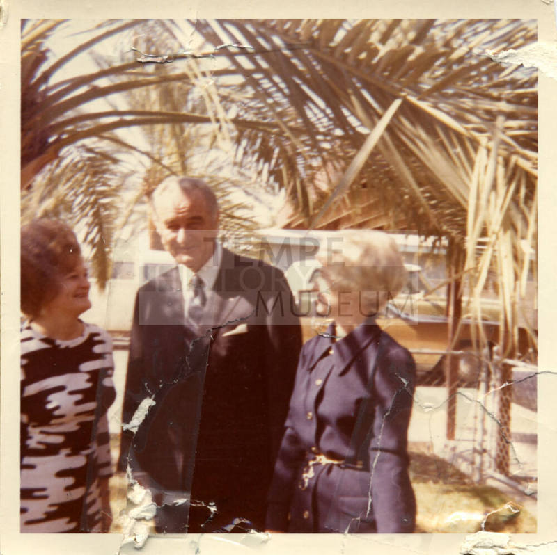 Marjorie Arthen, Lyndon B. Johnson, and Vera Boone