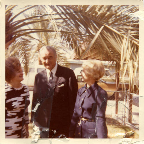 Marjorie Arthen, Lyndon B. Johnson, and Vera Boone