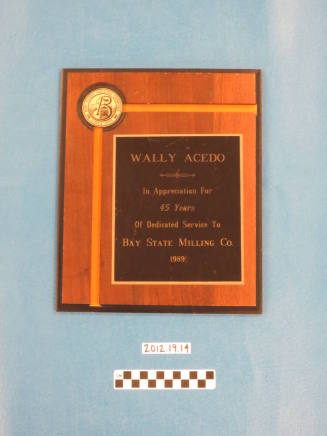 Walley Acedo - 45 Years Bay State Milling Co.