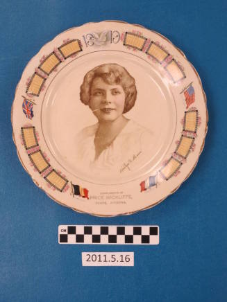 Price Wickliffe Calendar Plate 1919