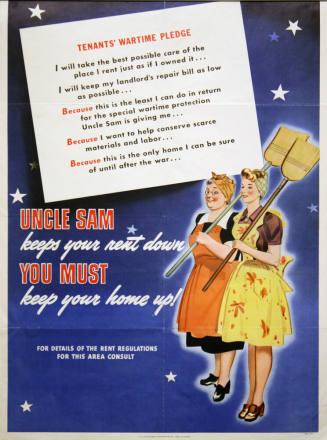 Poster- Tenant's Wartime Pledge