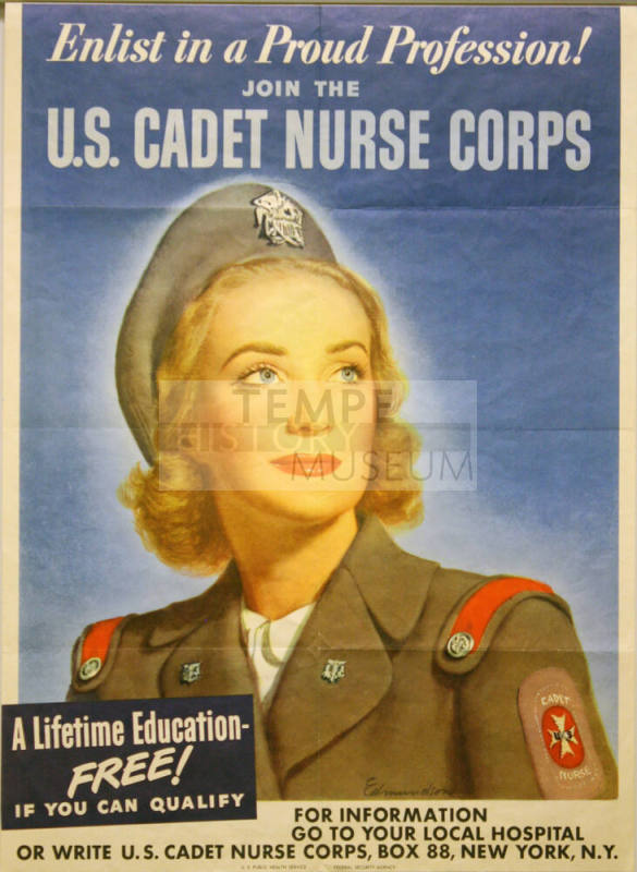 Poster- Enlist in a Proud Profession! Join the U.S.Cadet Nurse Corps