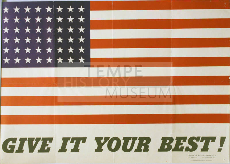 WW II Poster-Give It Your Best!
