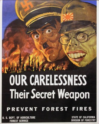 WW II Poster- Our Carelessness-Their Secret Weapon