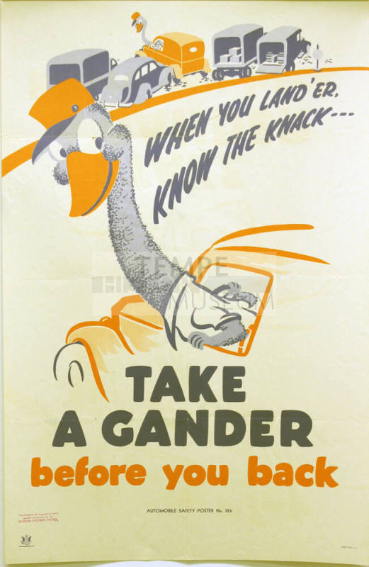 Safety Poster-  Take a Gander
