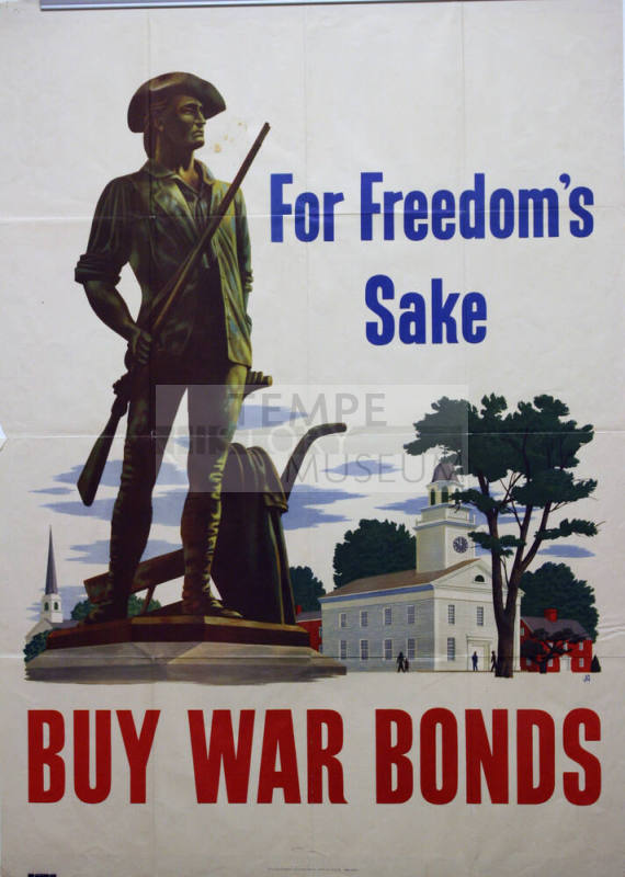 WW II Poster- For Freedom's Sake, Buy War Bonds