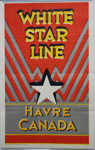 Travel Poster- White Star Line Havre Canada