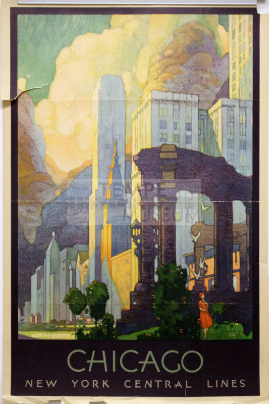 Travel Poster-  Chicago  New York Central Lines