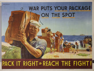 WW II Poster-War Puts Your Package on the Spot