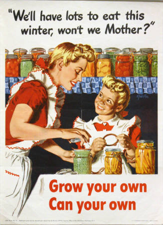 WW II Poster- Grow your own Can your own