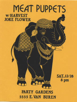 Meat Puppets with Harvest, Joke Flower Show Flyer