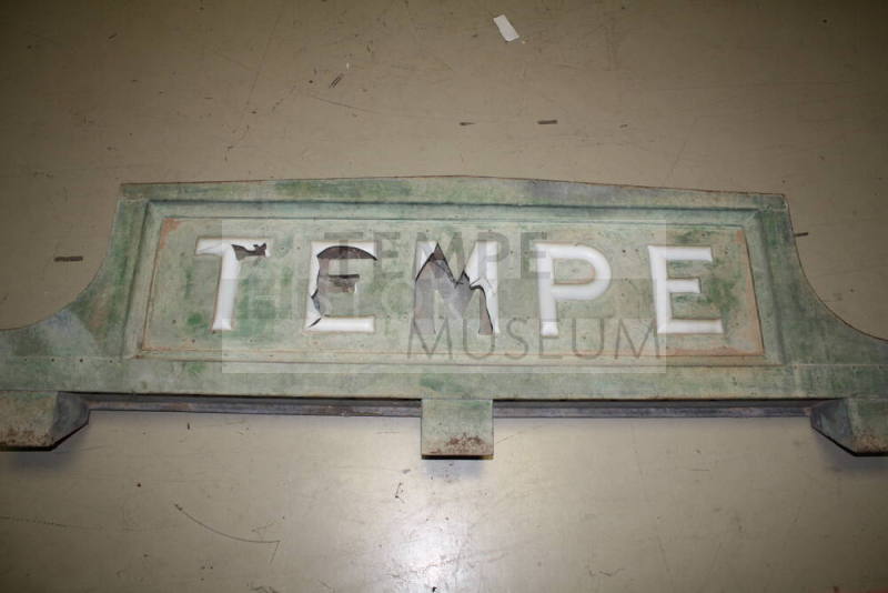 Tempe Train Depot Sign