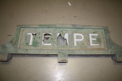 Tempe Train Depot Sign