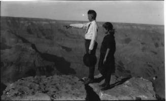 Charles Harold and Dorothy Woolf at the Grand Canyon