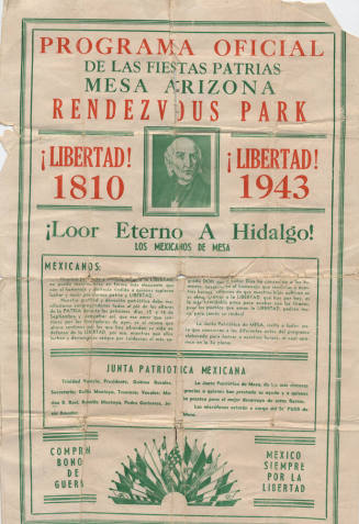 Program - Fiestas Patrias, 1943