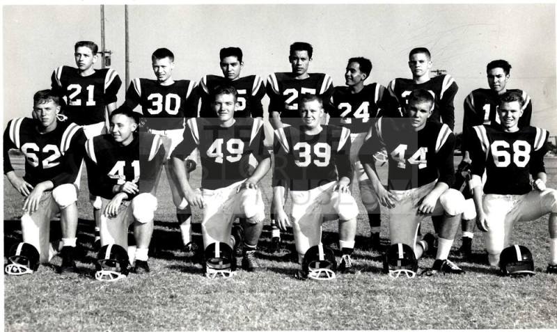1958 Tempe Union High School Football Team Photograph