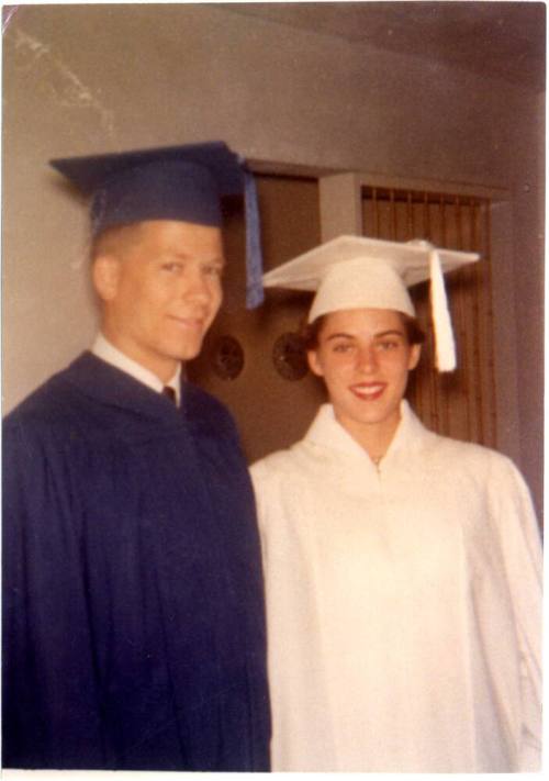 Robert Royse and Girlfriend Sue Hergenrather in Cap and Gown