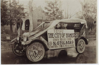 Photograph - Car float for N. Stolberg "Tempe the City of Homes"
