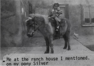 Photograph - Irene Gomez on Pony Silver at Gomez Ranch