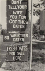 Photograph - "Don't tell your wife yuo forgot thos dates" Sign, Tempe, AZ