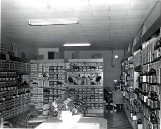 Photograph - Opening Day - Interior of Fashion Bootery - Oct 25, 1952