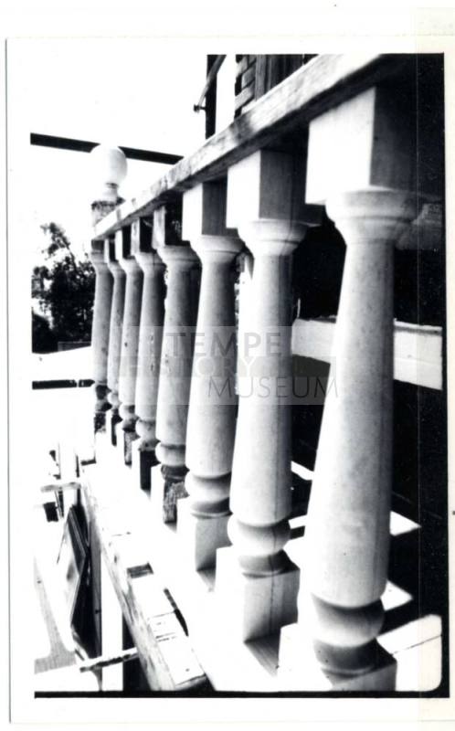 Photograph - Restoration work at Petersen House - Balcony - c. 1980