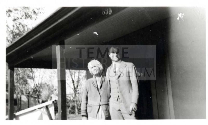 Margaret Cummins with son Jim