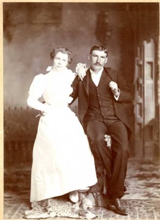 Portrait of May Cummins Saylor and Grell Saylor