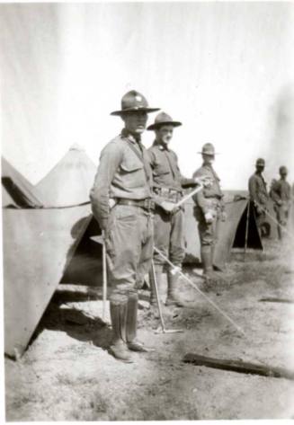 Frank Raymond at a National Guard Camp