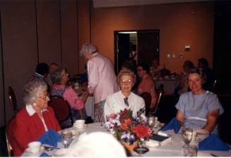 Minnie Laird Raymond, Dixie Lee Brown and Jane at a Luncheon