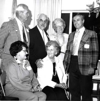 Minnie Raymond with Others at Carter Campaign Party