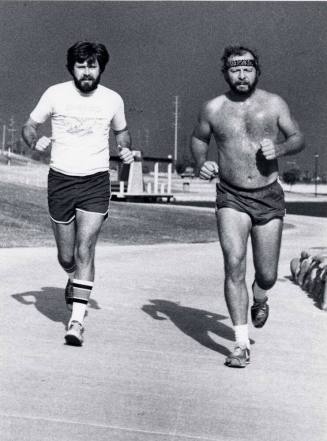 Photograph - Runners Dave Breazeale and Tom Bouck