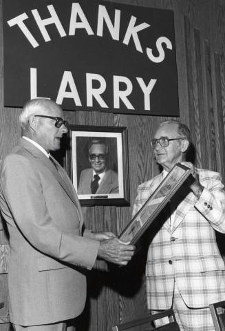 Photograph - Lawrence Dyball honored at Testimonial/Dinner on May 28, 1981