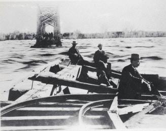 Photograph - Maricopa & Phoenix Railroad bridge destroyed by flood on Thursday, February 19, 1891