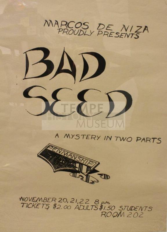 Poster-"Bad Seed"-Marcos De Niza H.S