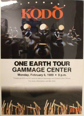 Poster- Kodo- One Earth Tour, Gammage