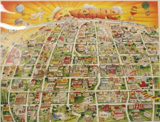 Poster- Illustrated Map of Tempe