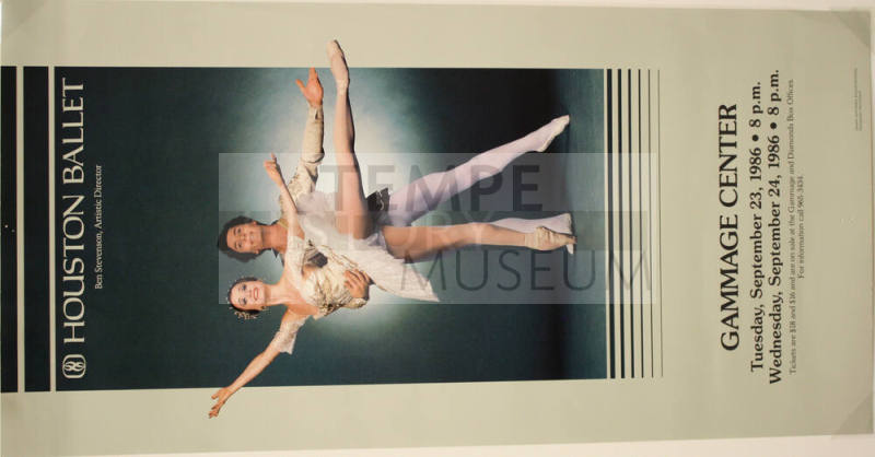 Poster- Houston Ballet- Gammage Center