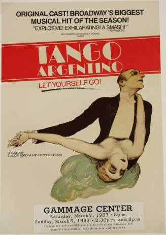 Poster- Tango Argentino- Gammage Center