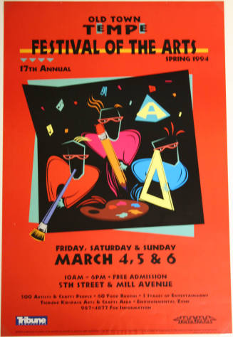 Poster - 17th Annual Old Town Tempe Festival of the Arts - Spring 1994