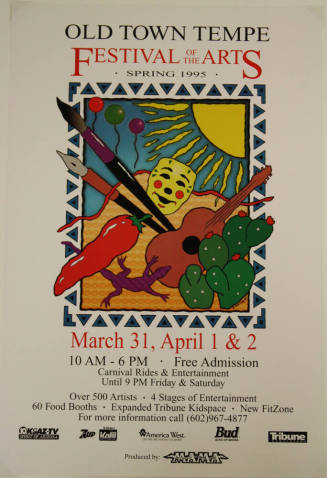 Poster-Spring Festival of the Arts, 1995